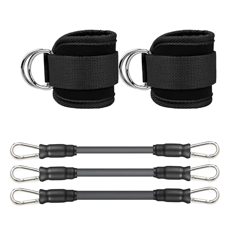 Adjustable Ankle Strap & Resistance Band Set