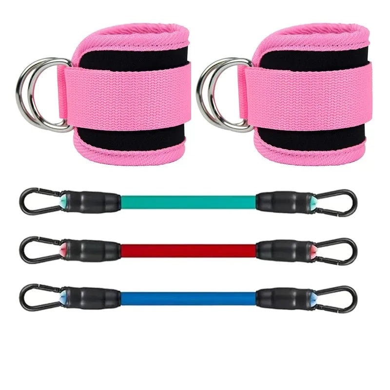Adjustable Ankle Strap & Resistance Band Set