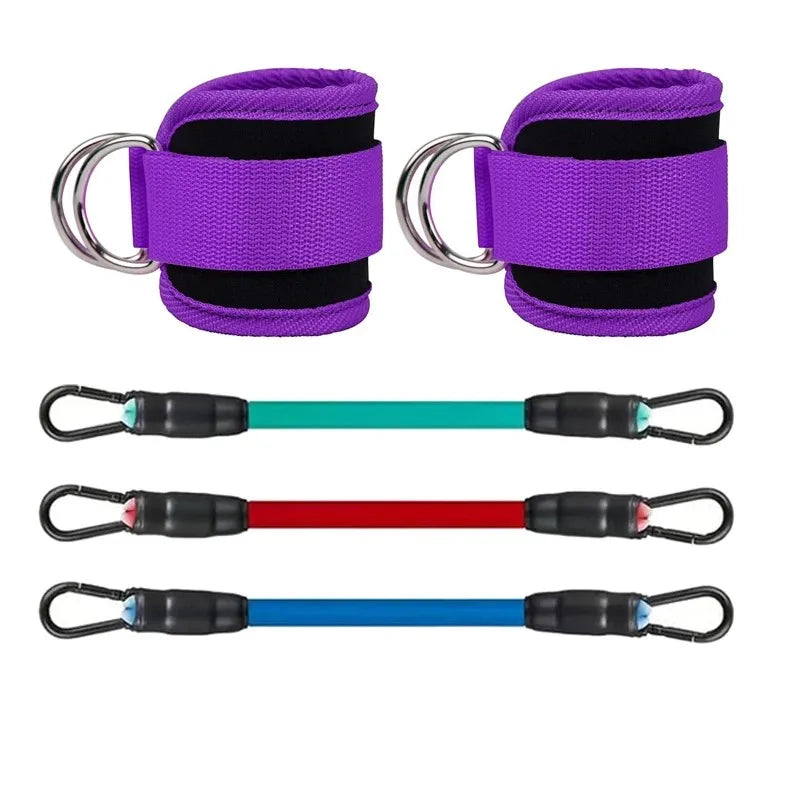 Adjustable Ankle Strap & Resistance Band Set