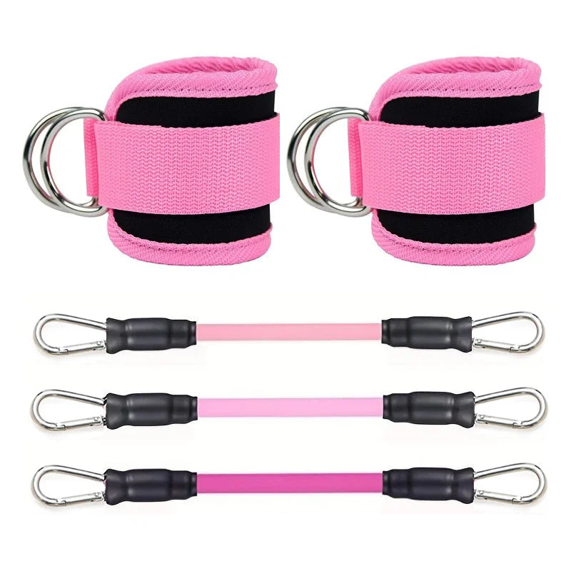 Adjustable Ankle Strap & Resistance Band Set